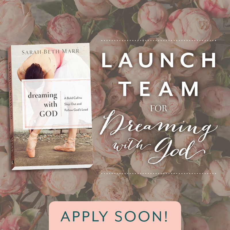 DREAMING WITH GOD BOOK LAUNCH TEAM