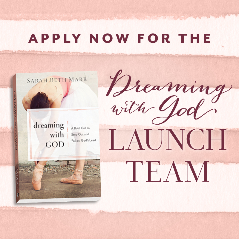 APPLY NOW FOR THE BOOK LAUNCH TEAM!