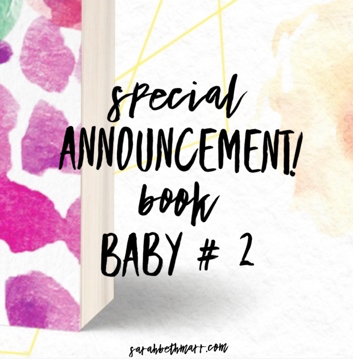 Special Announcement! Book Baby #2!